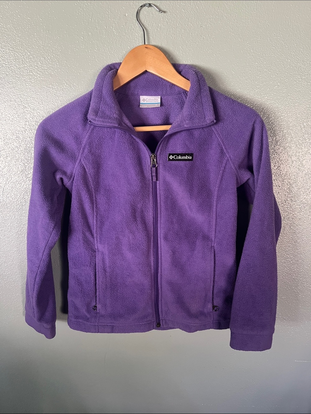 Columbia Purple Zip-Up Fleece Jacket